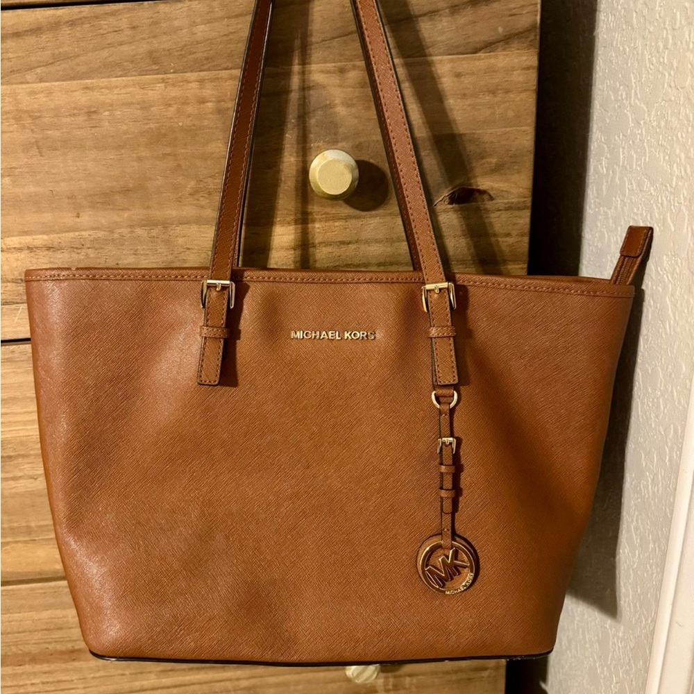 Michael Kors Brown Leather Tote